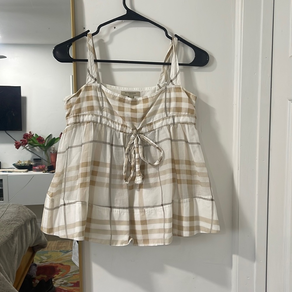 Burberry babydoll blouse